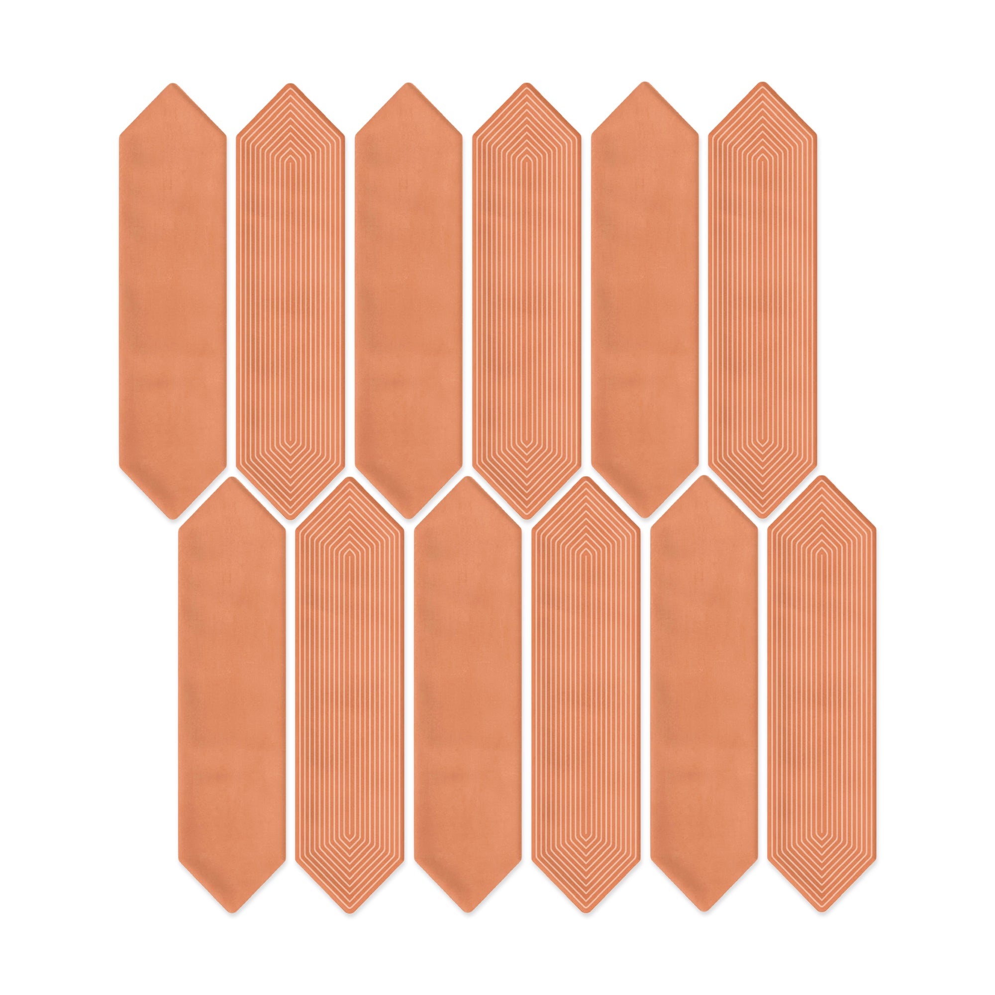 3” x 12” Ceramic Picket Hexagon Wall Tile – Giorbello