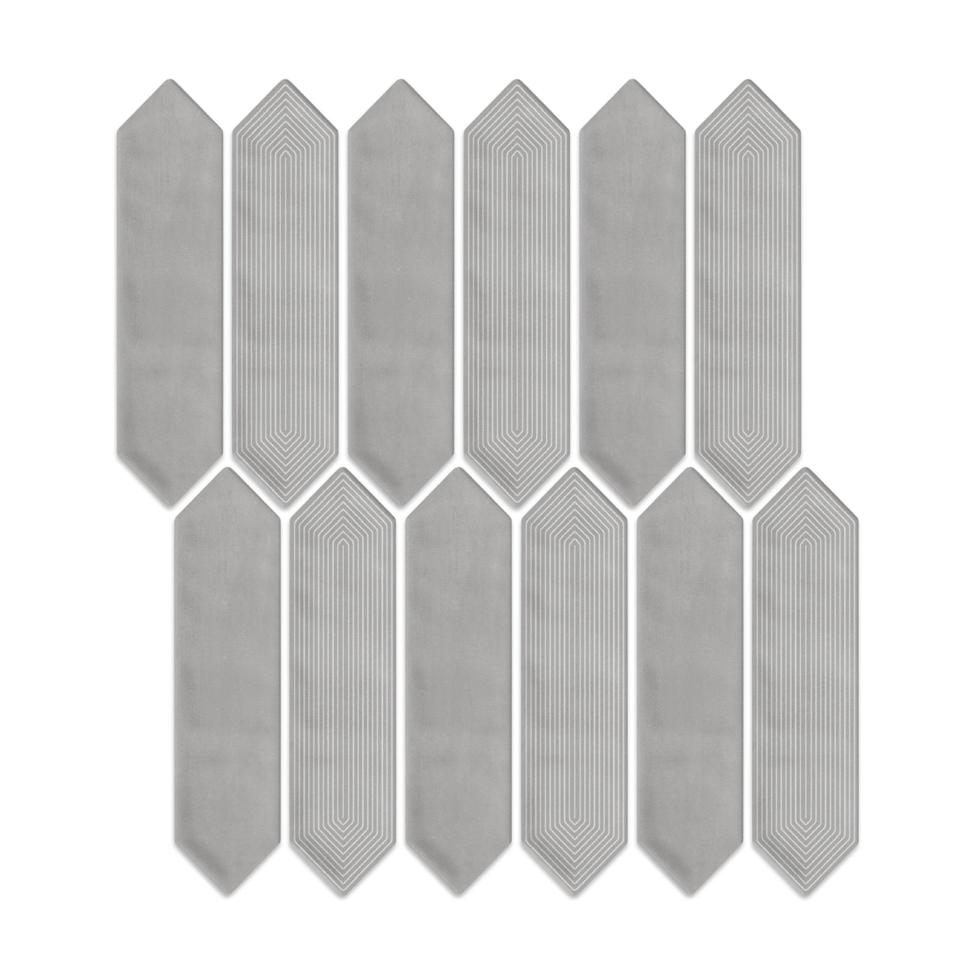 3” x 12” Ceramic Picket Hexagon Wall Tile – Giorbello