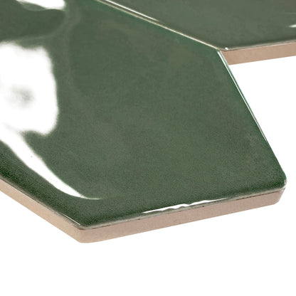 3” x 12” Ceramic Picket Hexagon Wall Tile
