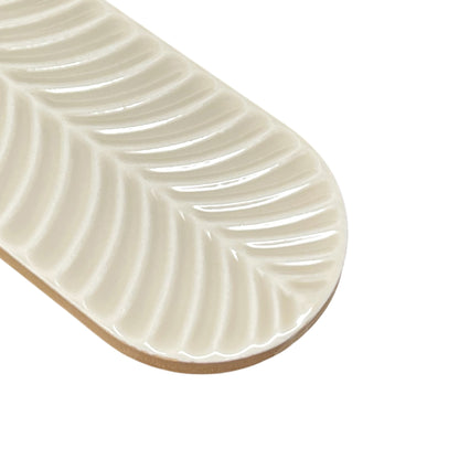 3” x 12” Ceramic Feather 3D Glossy Subway Wall Tile
