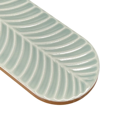 3” x 12” Ceramic Feather 3D Glossy Subway Wall Tile