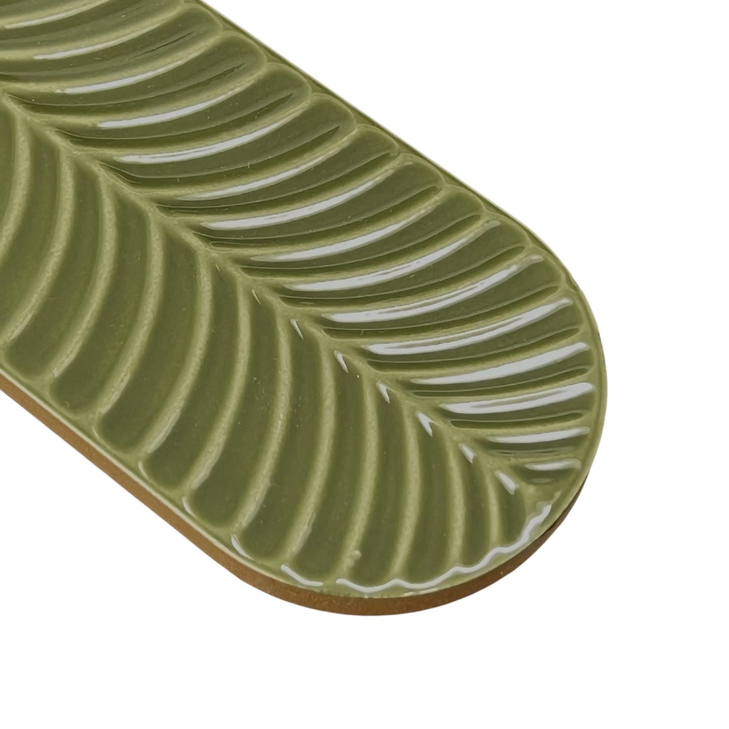 3” x 12” Ceramic Feather 3D Glossy Subway Wall Tile