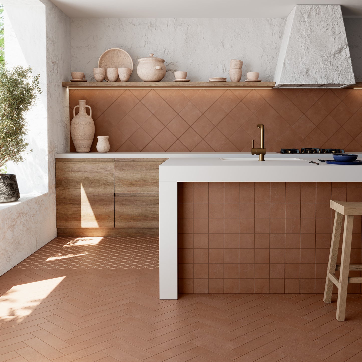 3" x 12" Spanish Nok Matte Porcelain Floor and Wall Tile