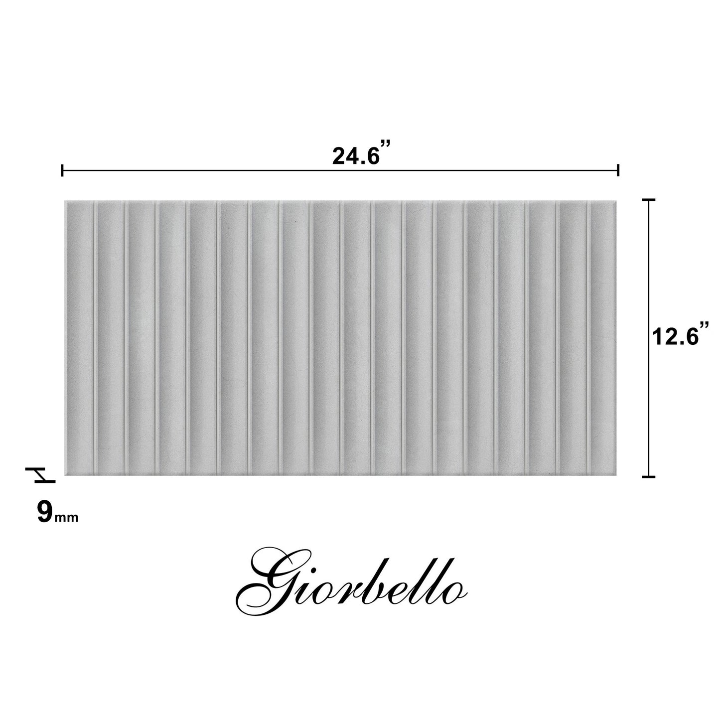 18"x 36" Spanish Pureform Porcelain Floor and Wall Tile