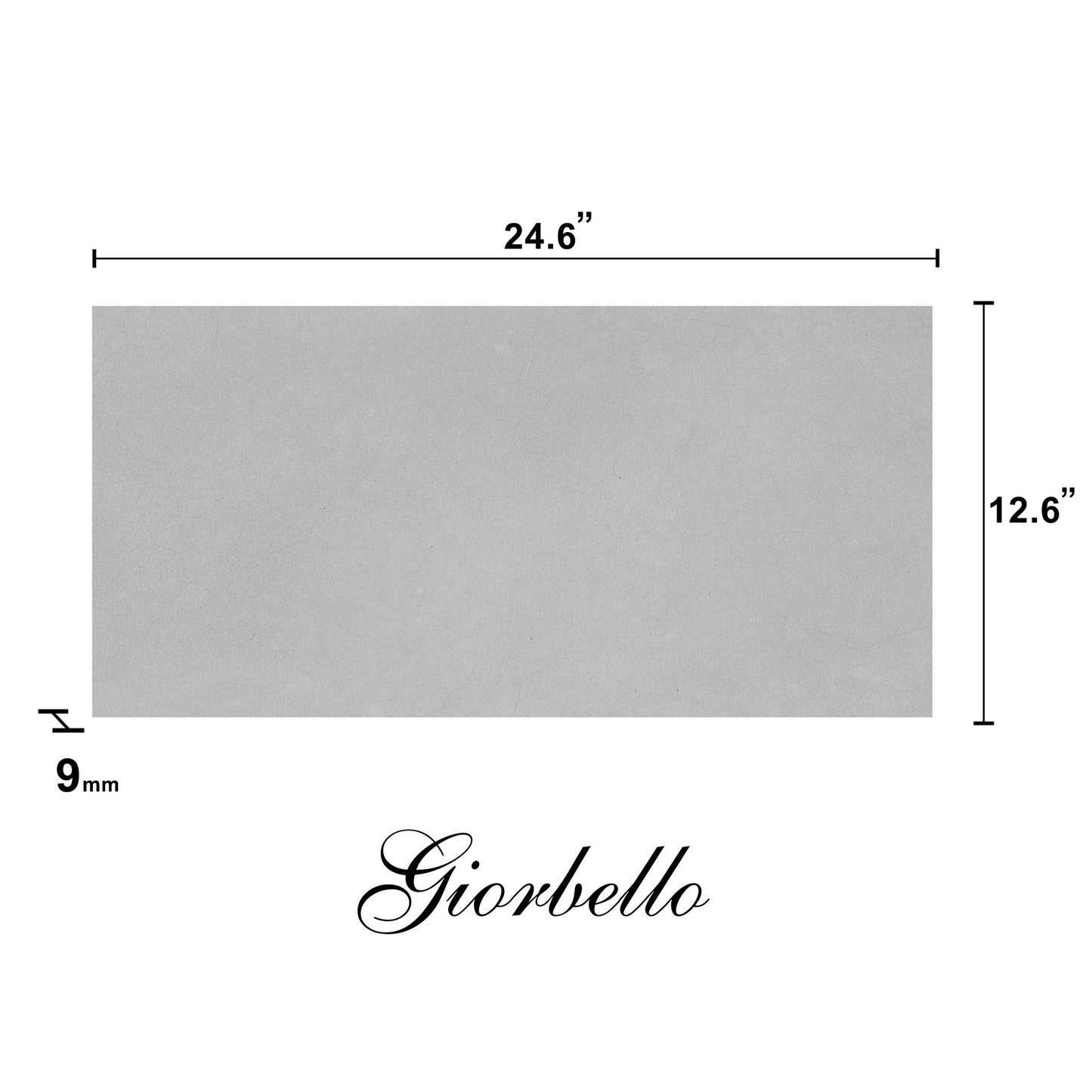 18"x 36" Spanish Pureform Porcelain Floor and Wall Tile