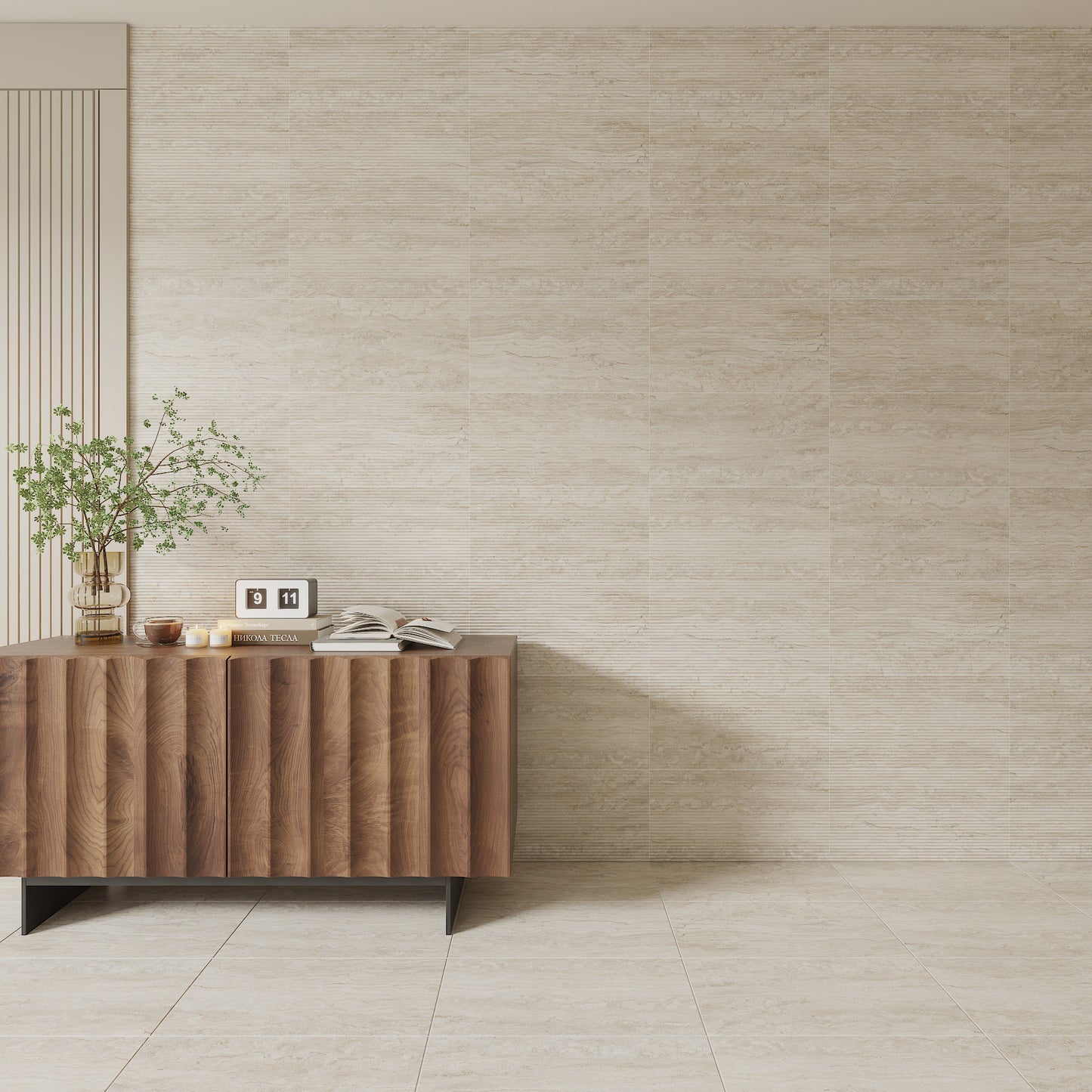 12"x 24" Spanish Marmol Travertine Porcelain Floor and Wall Tile