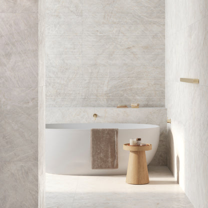 24” x 24” Spanish Taj Mahal Matte Marble Look Porcelain Floor and Wall Tile