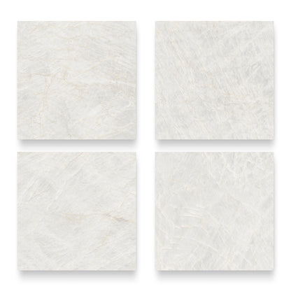 24” x 24” Spanish Taj Mahal Matte Marble Look Porcelain Floor and Wall Tile