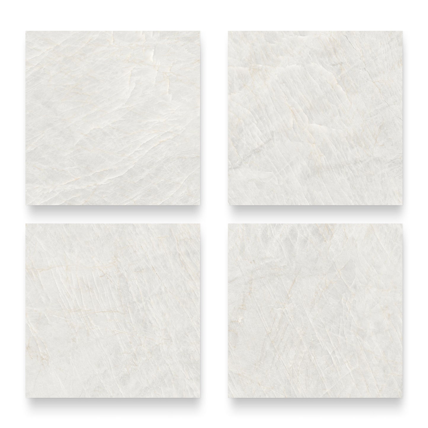 24” x 24” Spanish Taj Mahal Matte Marble Look Porcelain Floor and Wall Tile