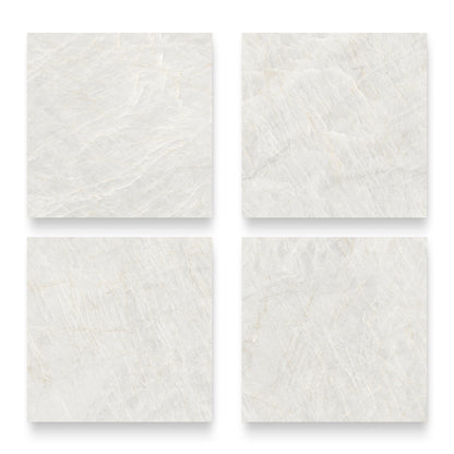 24” x 24” Spanish Taj Mahal Matte Marble Look Porcelain Floor and Wall Tile