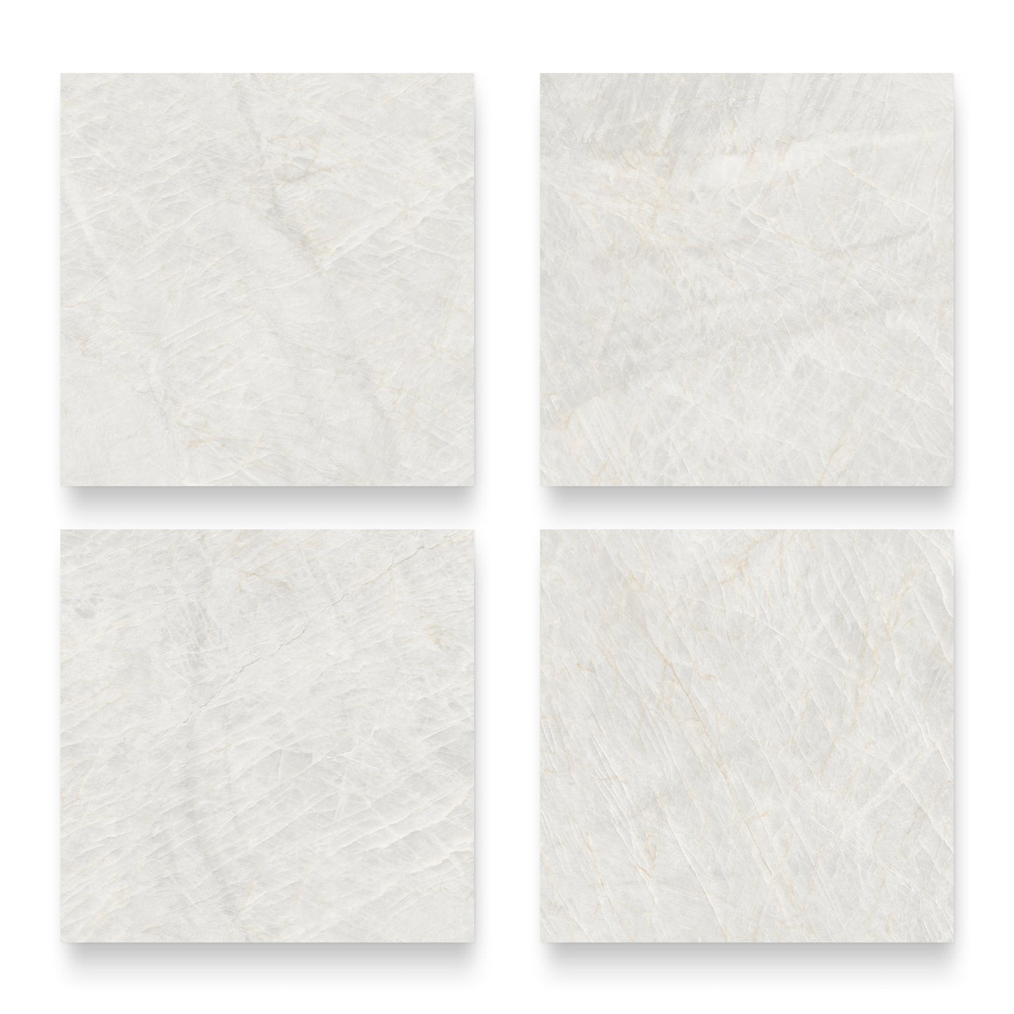 24” x 24” Spanish Taj Mahal Matte Marble Look Porcelain Floor and Wall Tile