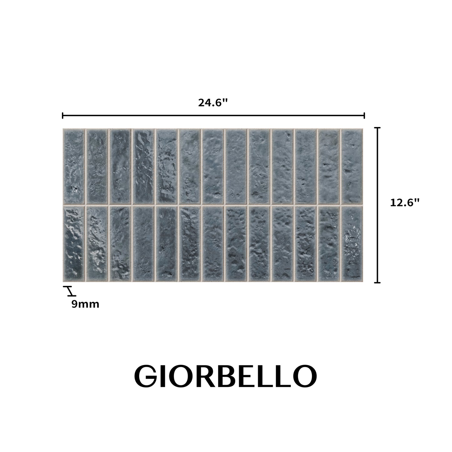 12” x 24” Spanish Villora Glazed Porcelain Wall Tile