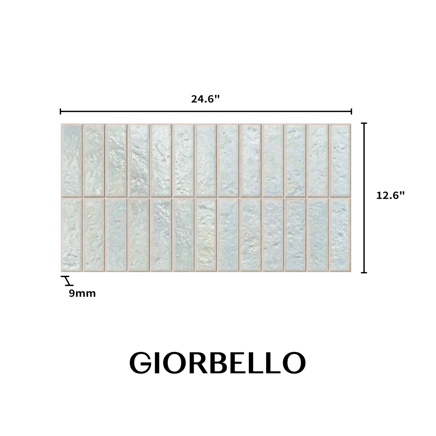 12” x 24” Spanish Villora Glazed Porcelain Wall Tile