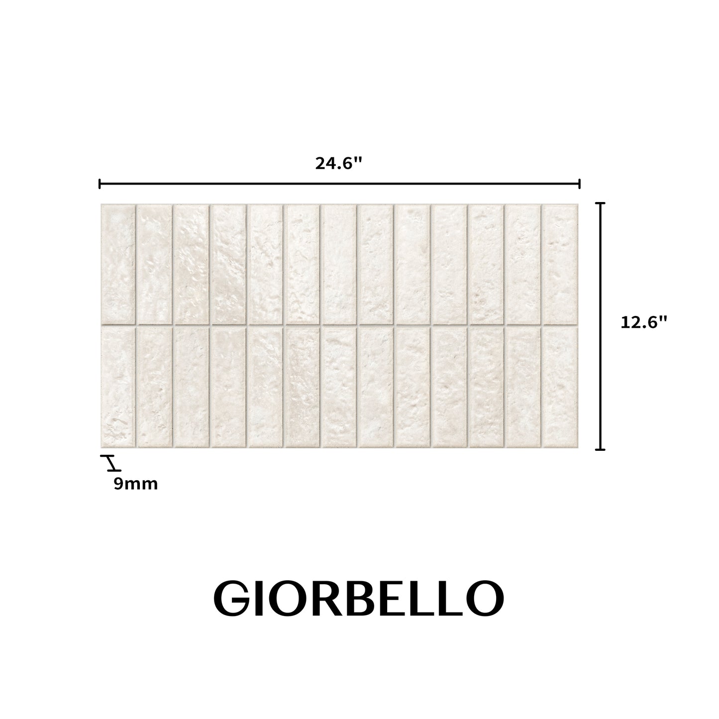 12” x 24” Spanish Villora Glazed Porcelain Wall Tile