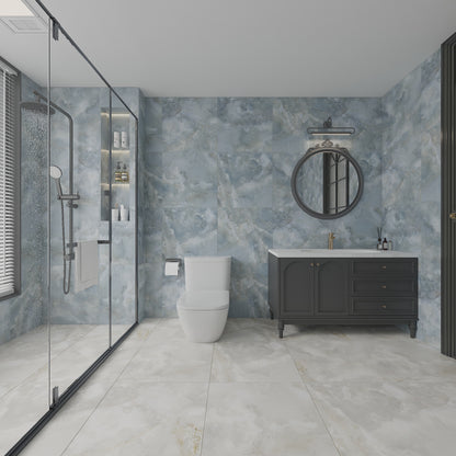 24" x 24" Italian Onyx Marble Look Porcelain Floor and Wall Tile