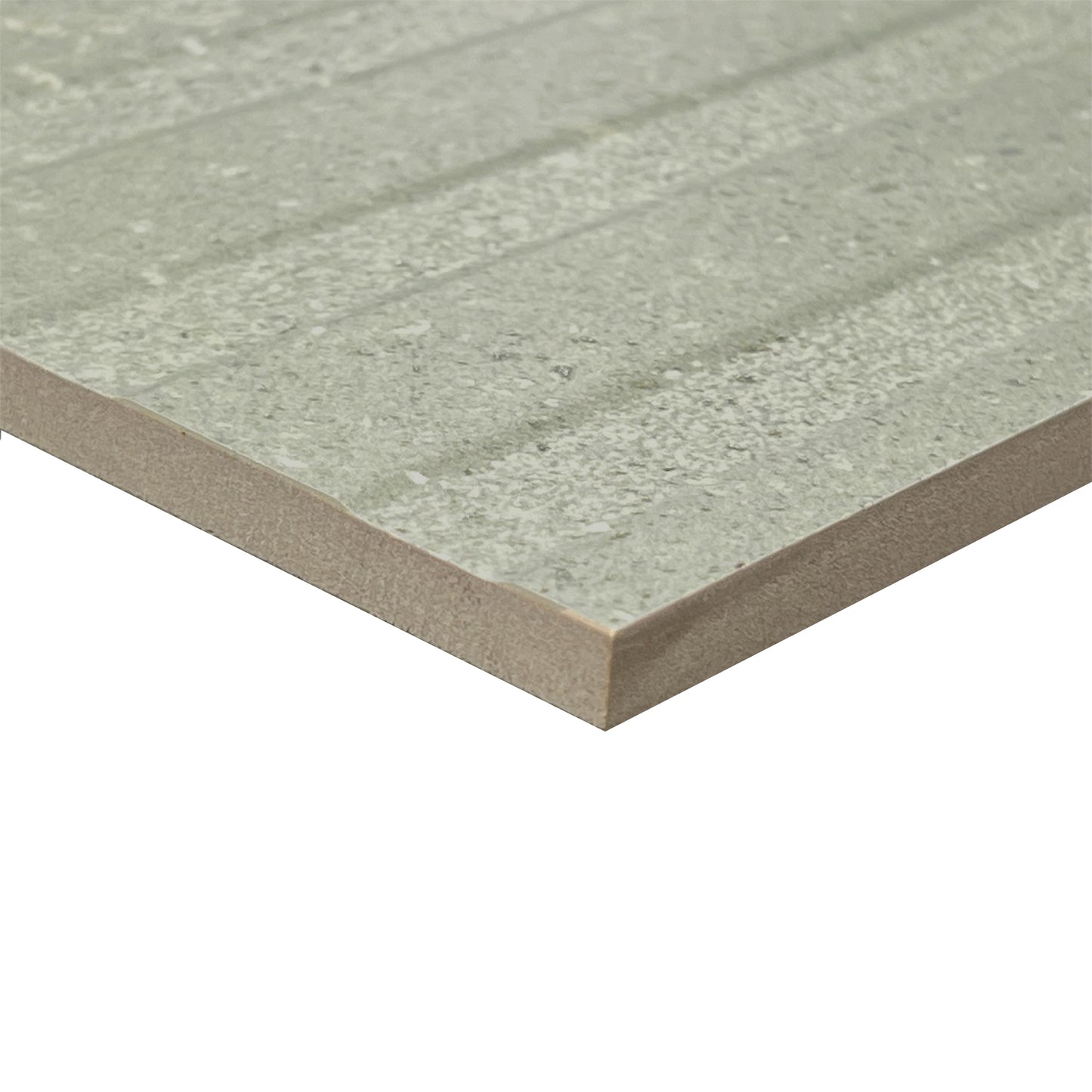 24" x 48" Italian Geology Matte Fluted 3D Ribbed Stone Look Porcelain Wall Tile