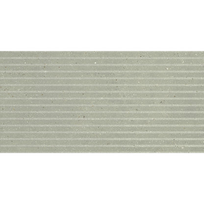 24" x 48" Italian Geology Matte Fluted 3D Ribbed Stone Look Porcelain Wall Tile