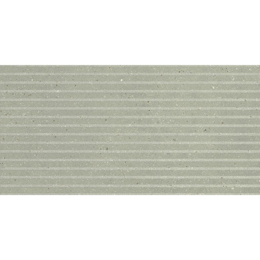 24" x 48" Italian Geology Matte 3D Ribbed Stone Look Porcelain Wall Tile