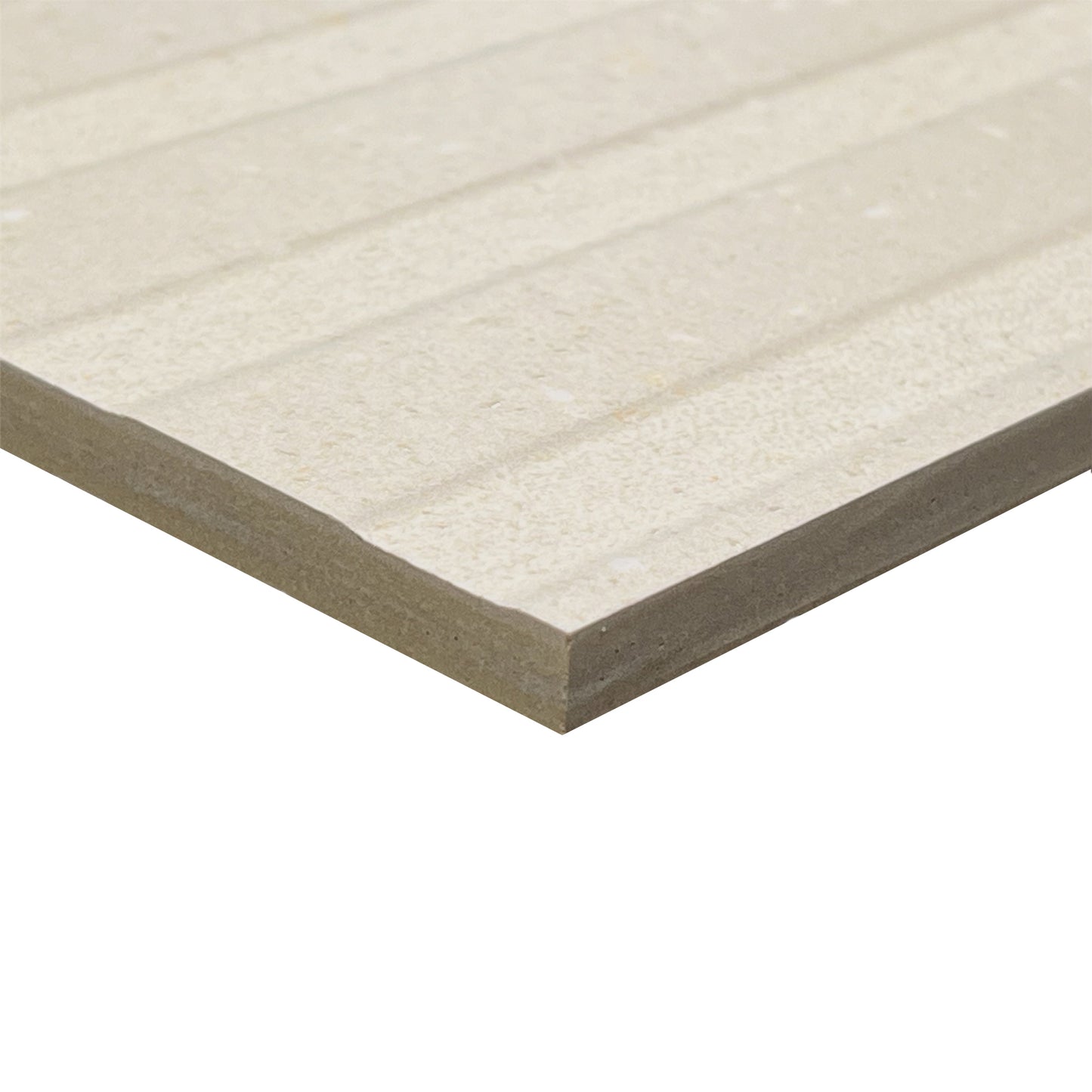24" x 48" Italian Geology Matte Fluted 3D Ribbed Stone Look Porcelain Wall Tile