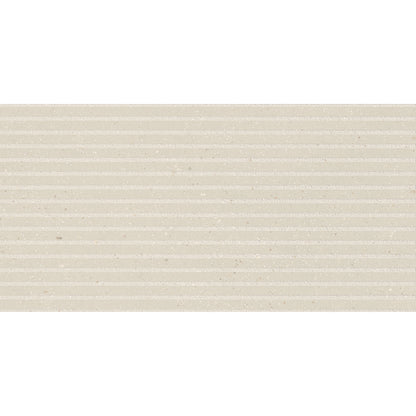 24" x 48" Italian Geology Matte Fluted 3D Ribbed Stone Look Porcelain Wall Tile