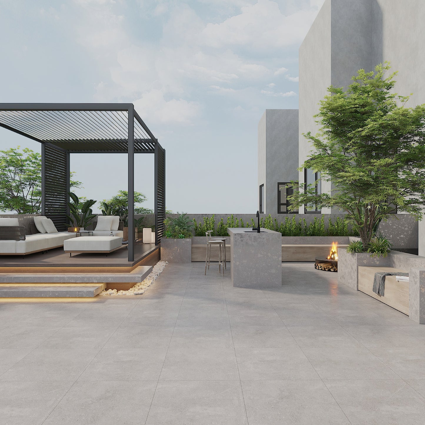 24” x 24” Ambience Italian Porcelain Floor and Wall Tile