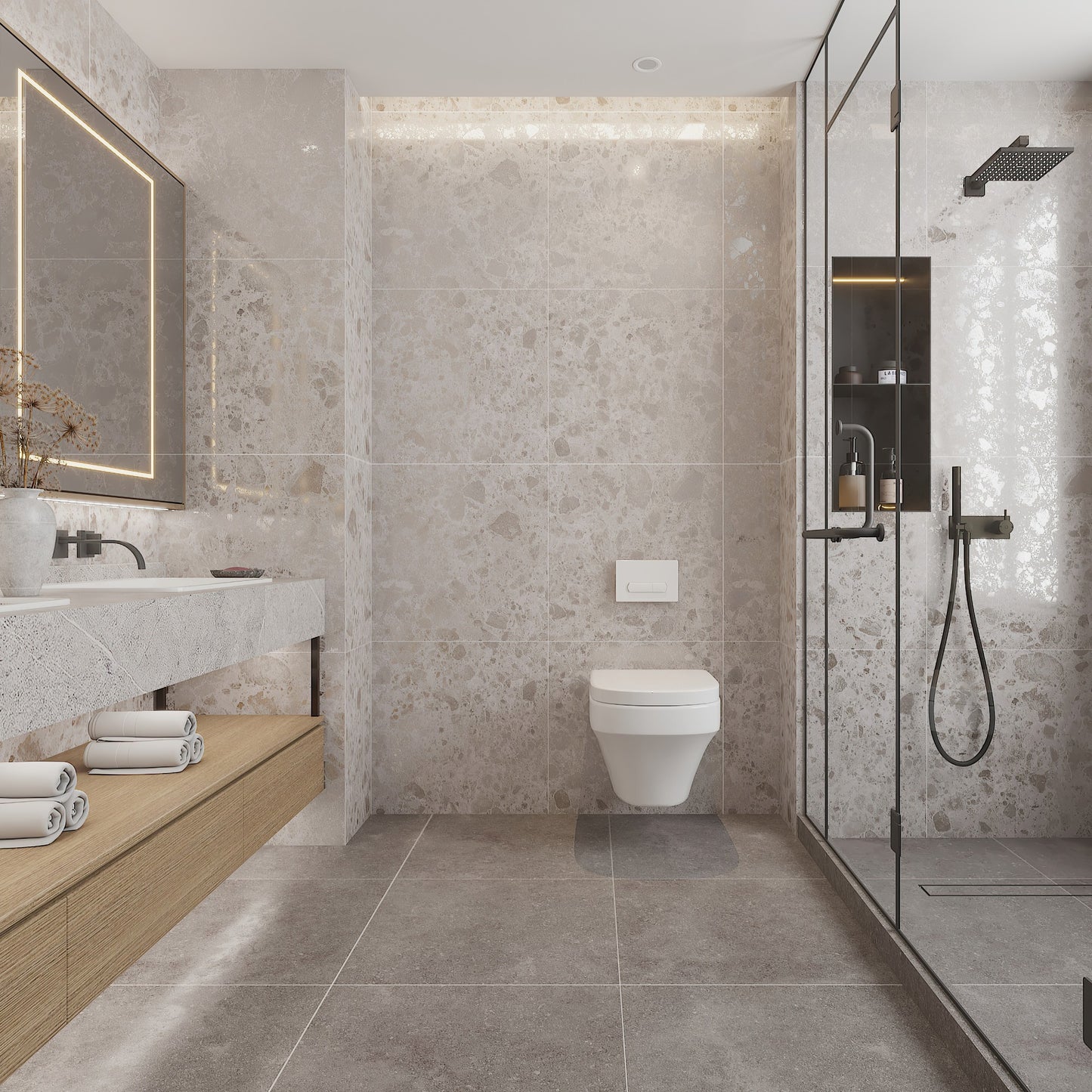 24” x 24” Ambience Italian Porcelain Floor and Wall Tile