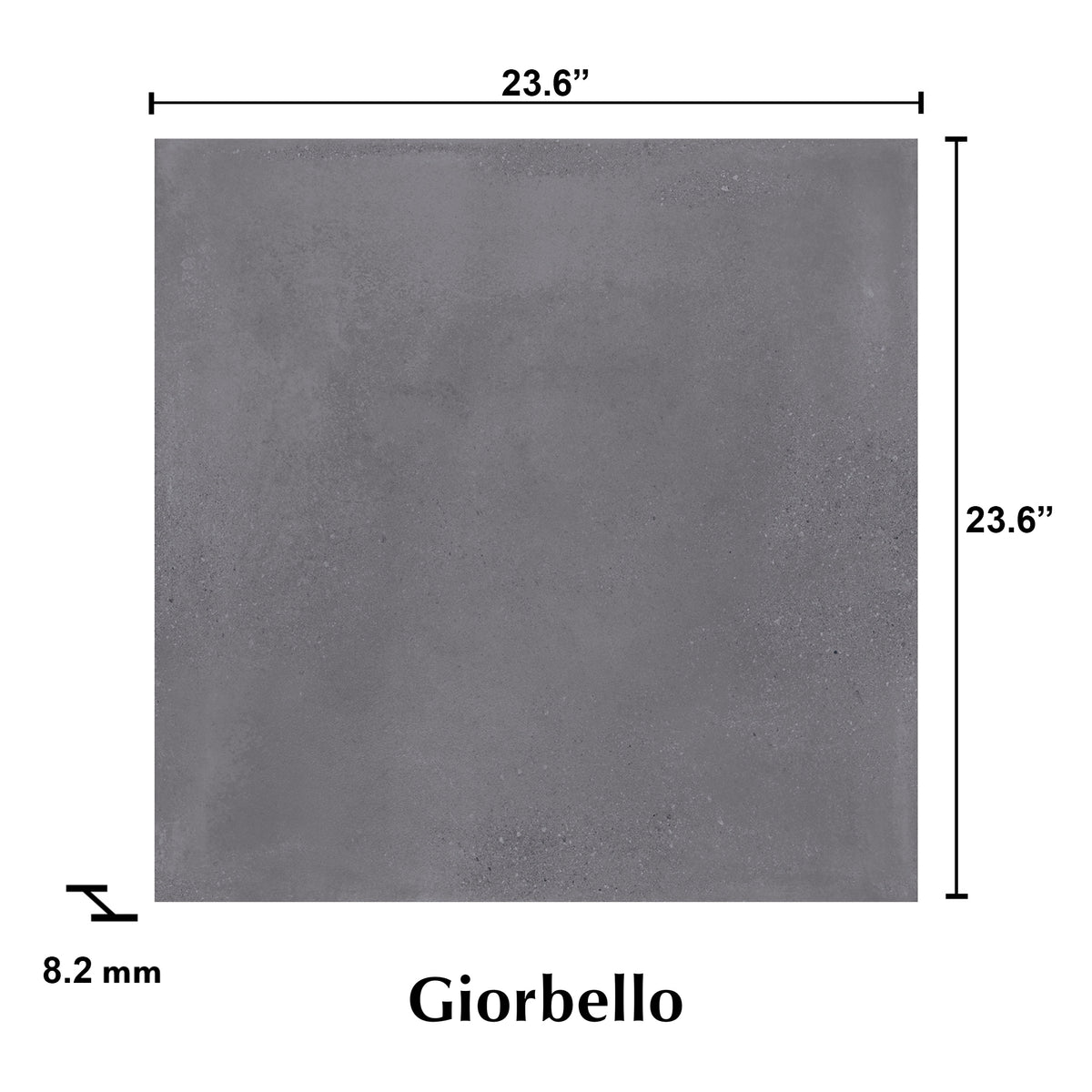 24” x 24” Italian Mélange Porcelain Floor and Wall Tile