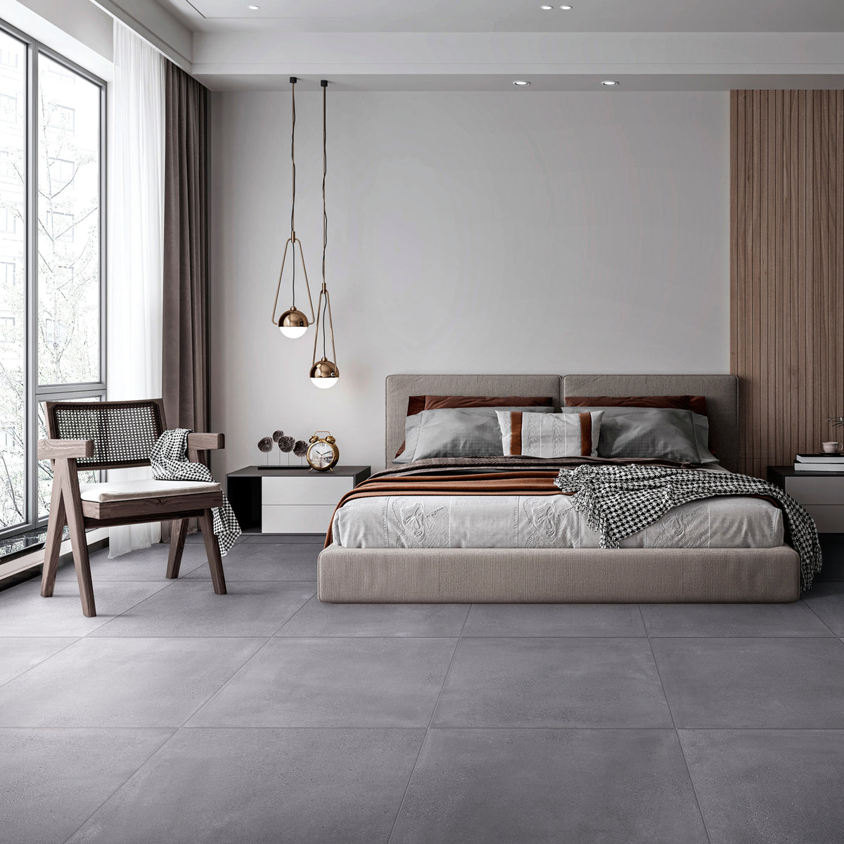 24” x 24” Italian Mélange Porcelain Floor and Wall Tile