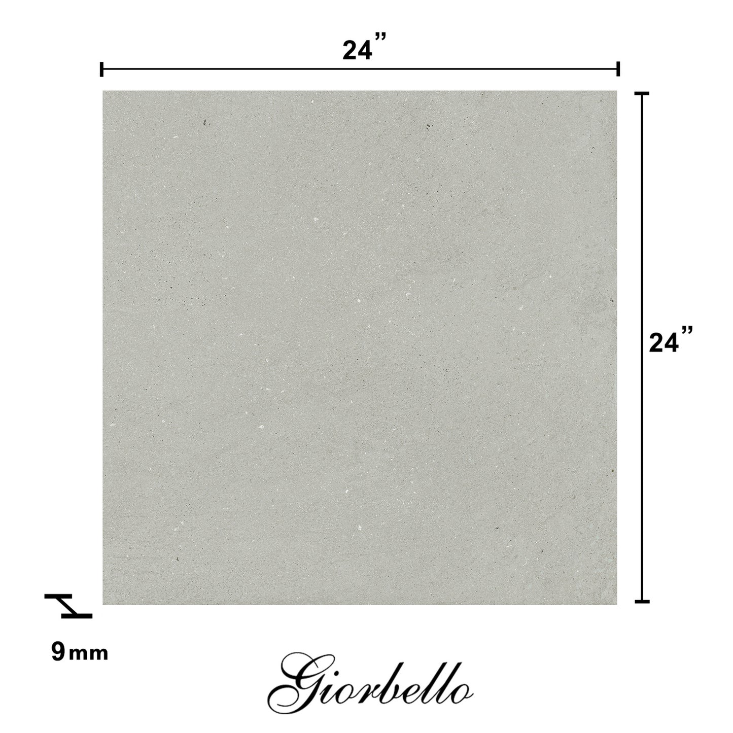 24” x 24” Spanish Armonia Matte Stone Look Porcelain Floor and Wall Tile