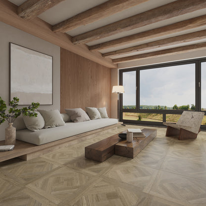 24” x 24” Spanish Arborix Matte Wood Look Porcelain Floor and Wall Tile