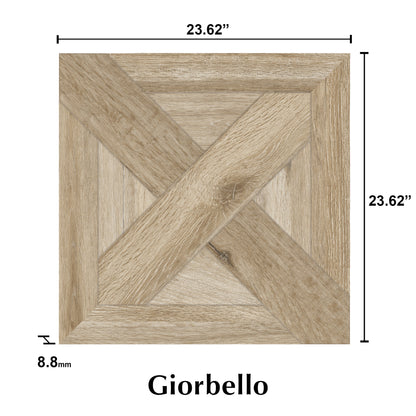 24” x 24” Spanish Arborix Matte Wood Look Porcelain Floor and Wall Tile