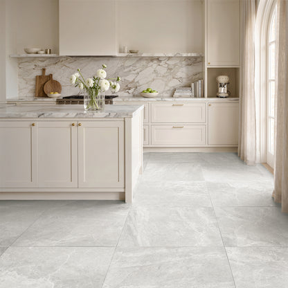 24” x 24” Spanish NoirBlanc Matte Porcelain Floor and Wall Tile