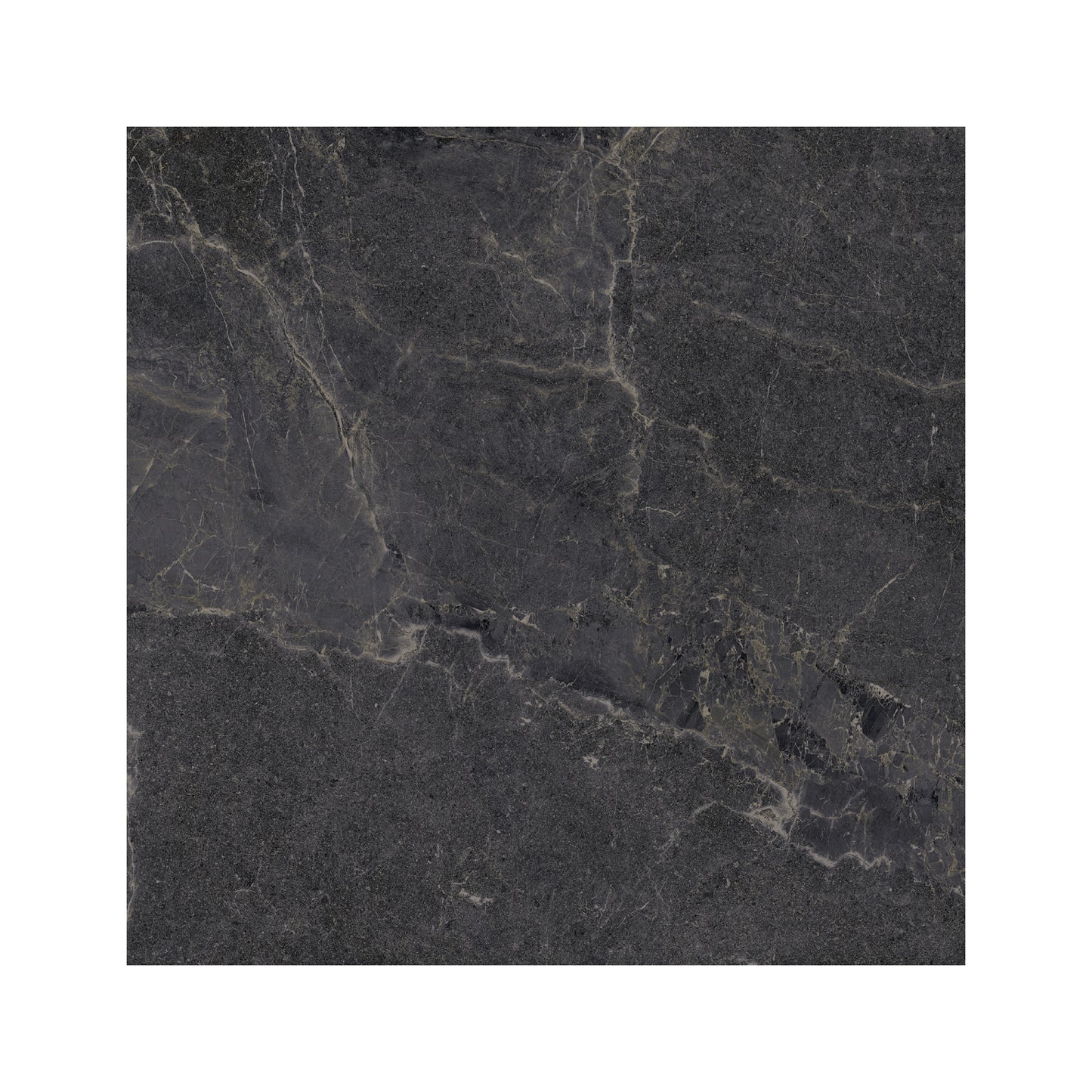 24” x 24” Spanish NoirBlanc Matte Porcelain Floor and Wall Tile