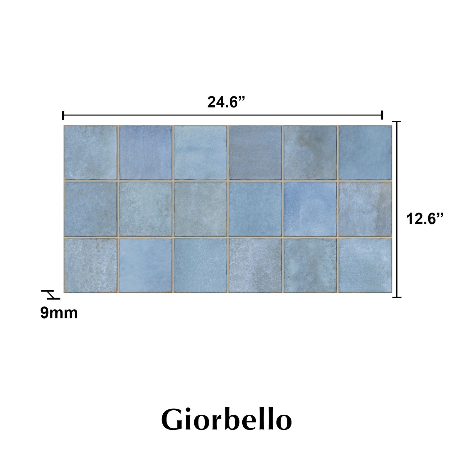 12” x 24” Spanish Amaris Glazed Porcelain Wall Tile