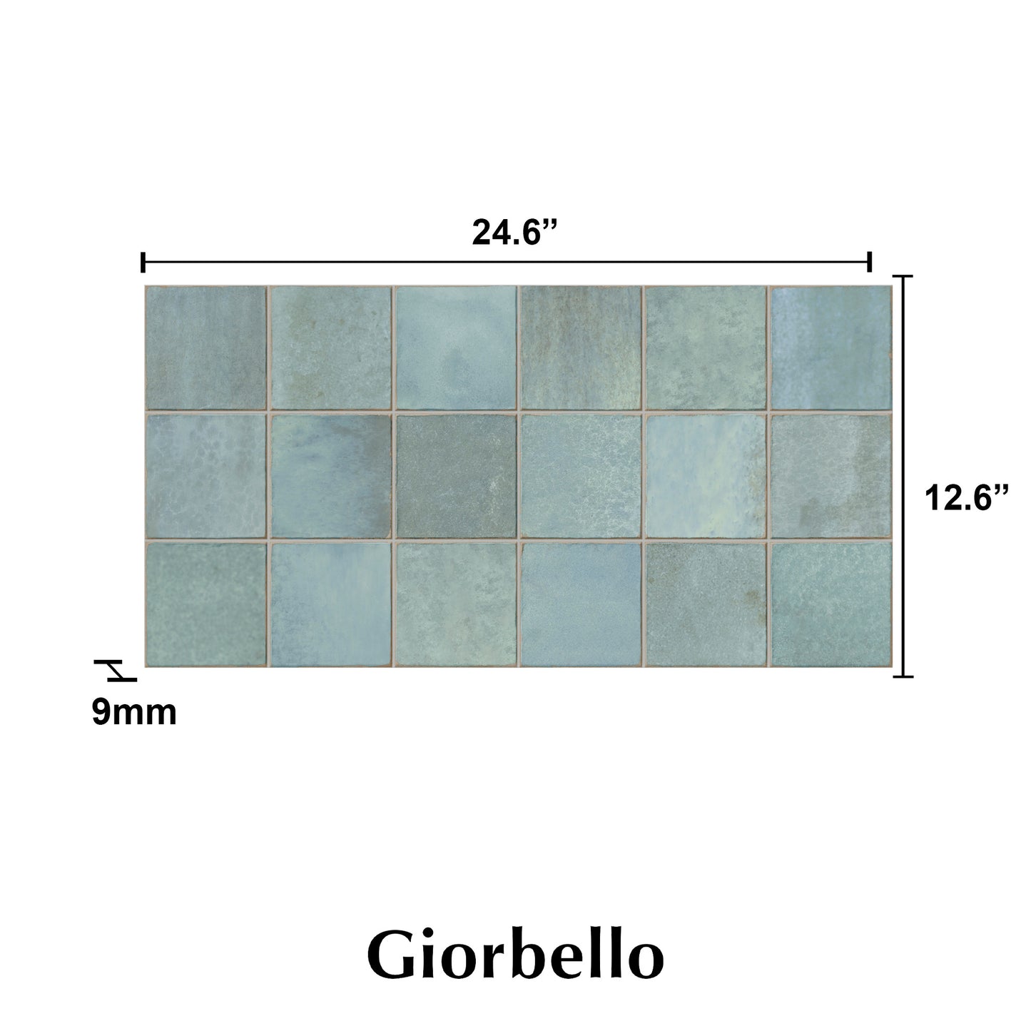 12” x 24” Spanish Amaris Glazed Porcelain Wall Tile