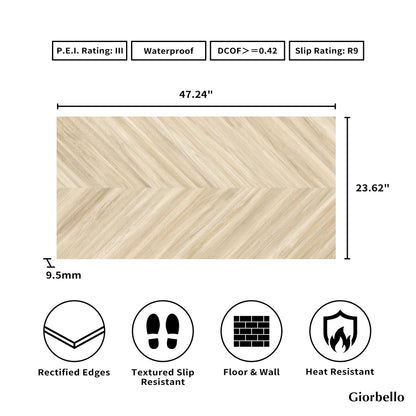 24" x 48" Spanish Nook Matte Porcelain Floor and Wall Tile
