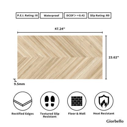 24" x 48" Spanish Nook Matte Porcelain Floor and Wall Tile