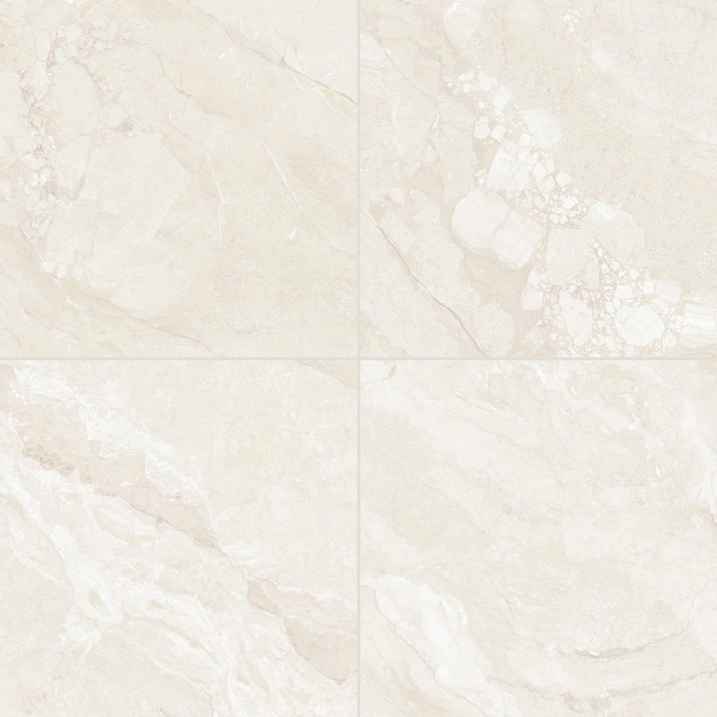 24” x 24” Spanish Callas Matte Stone Look Porcelain Floor and Wall Tile