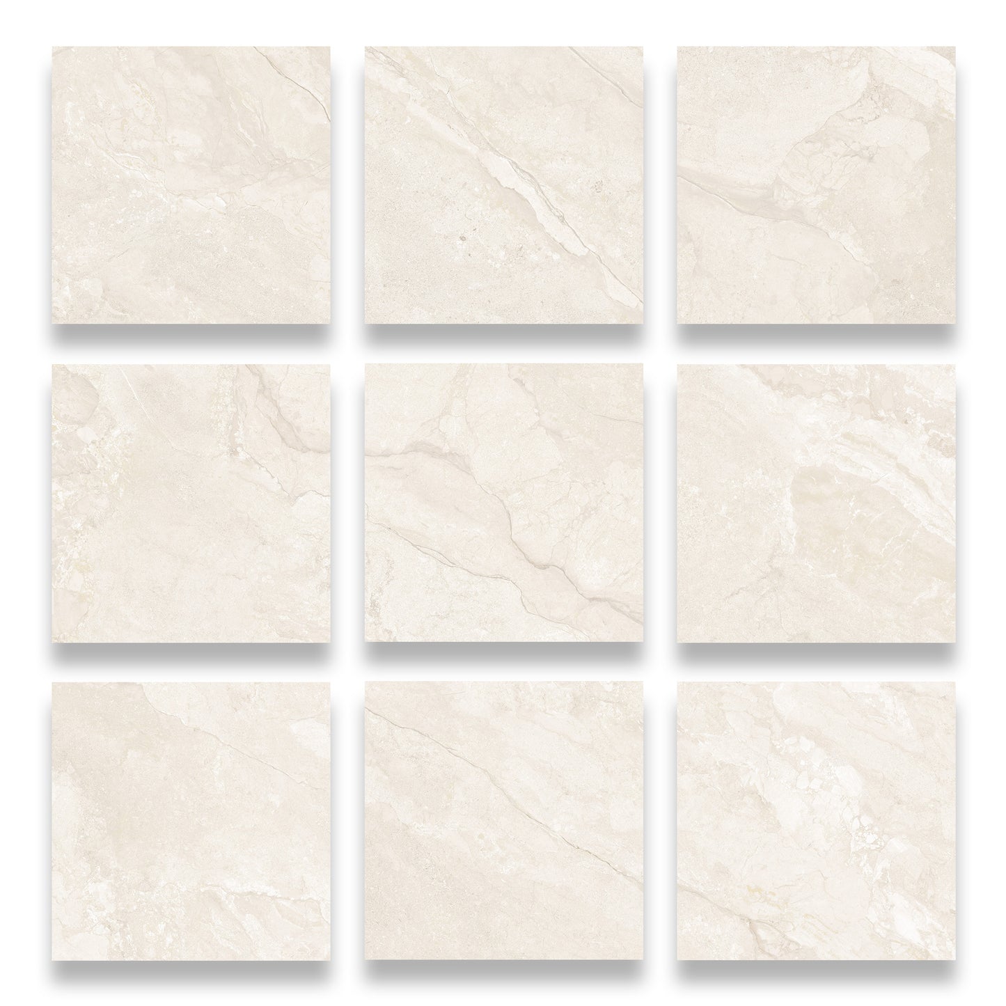 24” x 24” Spanish Callas Matte Stone Look Porcelain Floor and Wall Tile