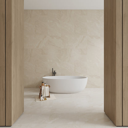 24” x 24” Spanish Callas Matte Stone Look Porcelain Floor and Wall Tile