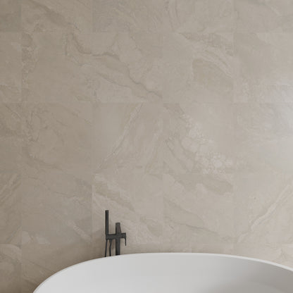 24” x 24” Spanish Callas Matte Stone Look Porcelain Floor and Wall Tile