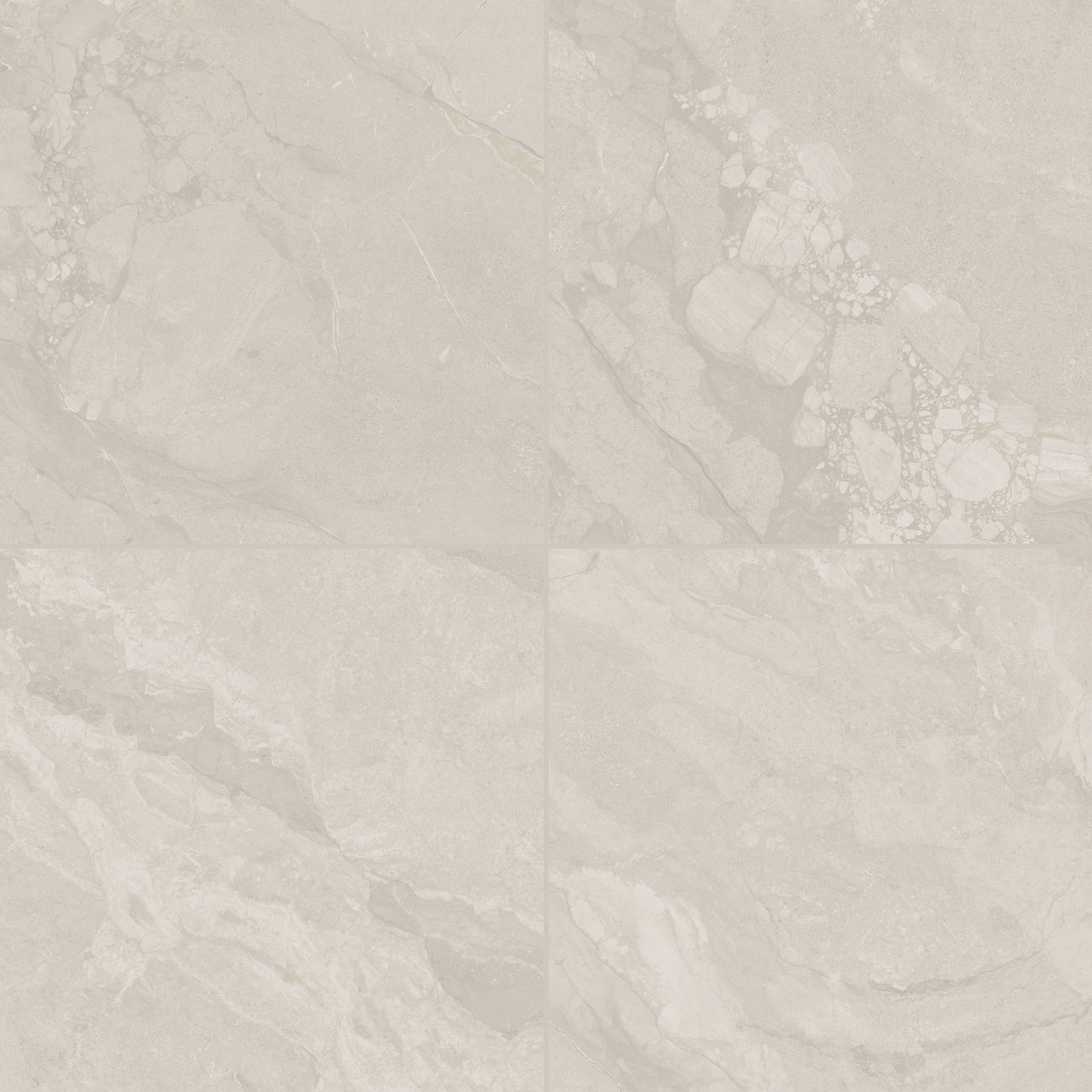 24” x 24” Spanish Callas Matte Stone Look Porcelain Floor and Wall Tile
