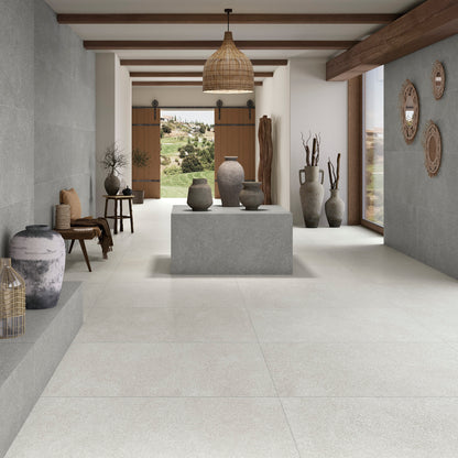 24” x 24” Spanish Ciottoli Matte Stone Look Porcelain Floor and Wall Tile