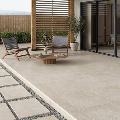 24” x 24” Spanish Ciottoli Matte Stone Look Porcelain Floor and Wall Tile