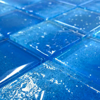 12” x 12” Starlight Glow-in-the-Dark Pool & Wall Glass Mosaic Tile