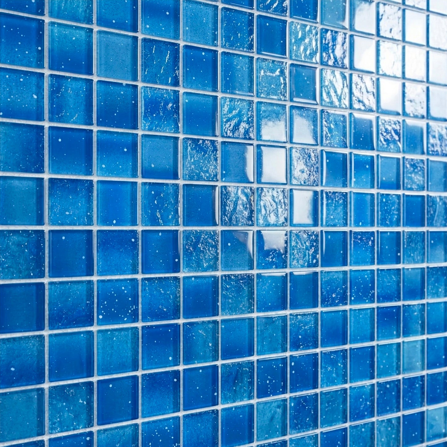 12” x 12” Starlight Glow-in-the-Dark Pool & Wall Glass Mosaic Tile