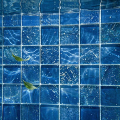 12” x 12” Starlight Glass Mosaic Glowing Pool and Wall Tile