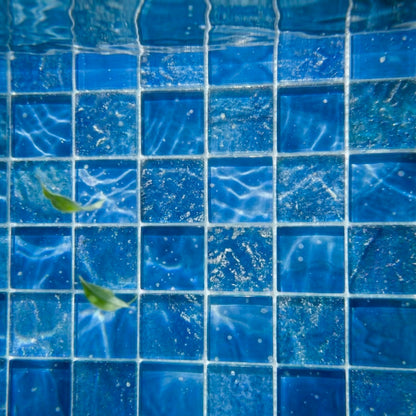 12” x 12” Starlight Glow-in-the-Dark Pool & Wall Glass Mosaic Tile