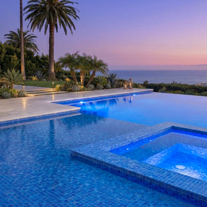 12” x 12” Starlight Glow-in-the-Dark Pool & Wall Glass Mosaic Tile