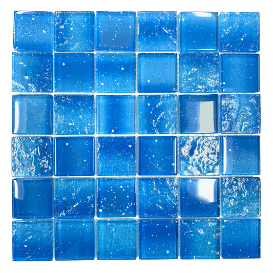 12” x 12” Starlight Glow-in-the-Dark Pool & Wall Glass Mosaic Tile